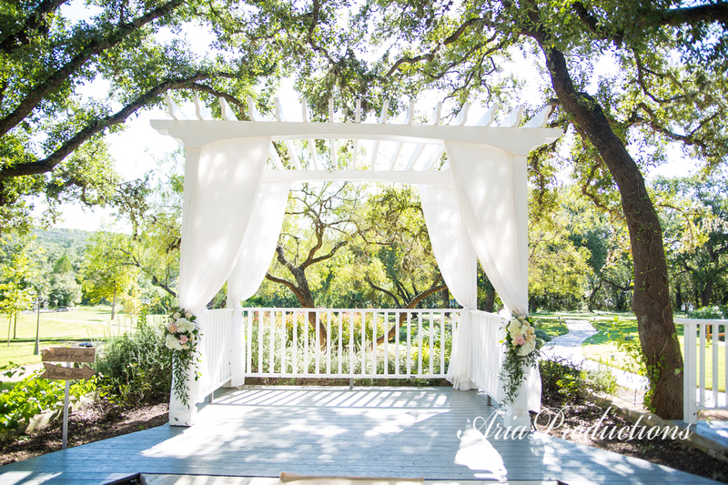 Aria Productions | A romantic evening wedding at Gardens At Old Town ...