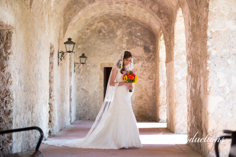 Framed bridal portrait