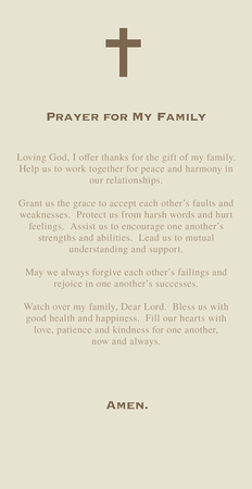 prayer for my family